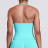Seamless Solid Color Sexy Back Tank Top for Women - Yoga, Running, Fitness