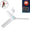 Universal Household 12V Ceiling Fan Air Cooler Hanging Tent Fans with 2.4m Cable for Home Bed Camping Outdoor Office