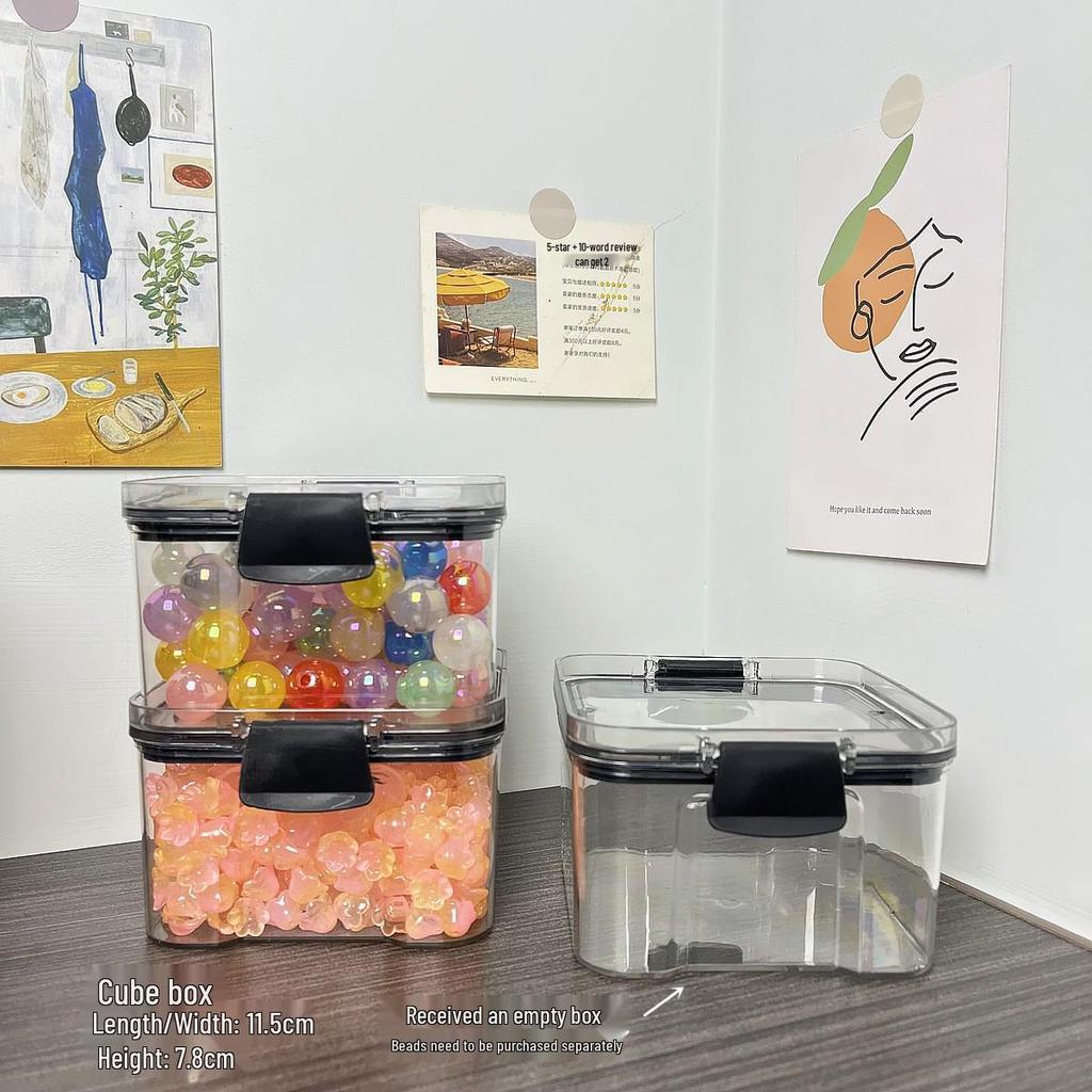 Nail Art & Jewelry Storage Box: 10 or 24 Small Grids for Drills & Ornaments