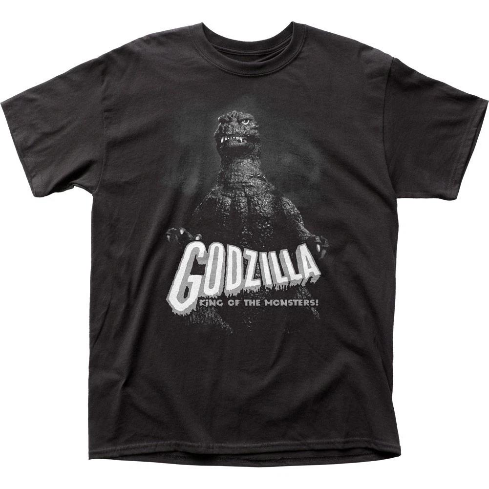 Godzilla B&W King of the Monsters Mens T Shirt Classic Movie Tee New Black M