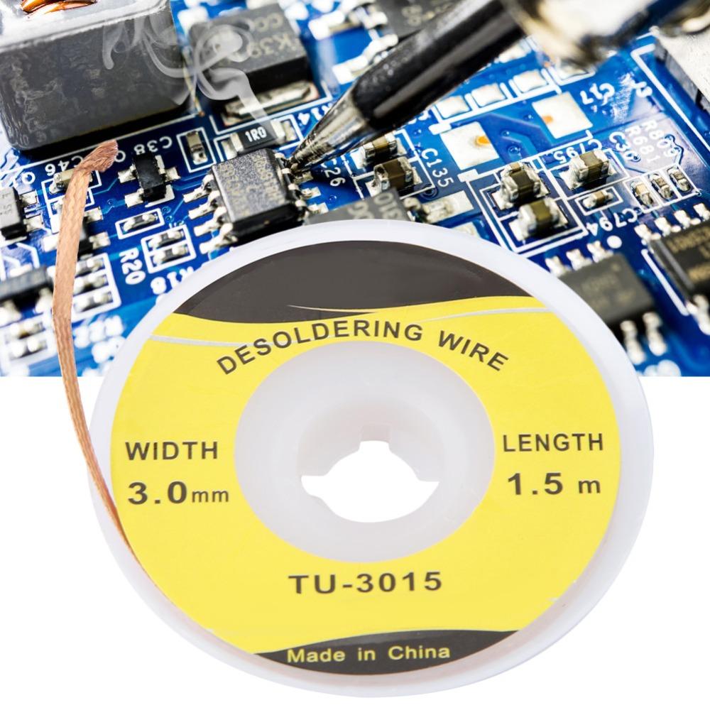 Copper Material Solder Wick Desoldering 1.5m Length BGA Desoldering Wick For BGA Package