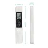 TDS EC Meter Portable Compact LCD Display 3 In 1 TDS EC Temperature Water Quality Test Pen for Aquarium Swimming Pool White