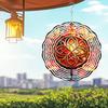 Autumn Celtic Wind Spinner 10 Inch 2D Metal Art Garden Decor Rotating Hook Vibrant Colors Geometric Pattern Indoor Outdoor Housewarming Gift