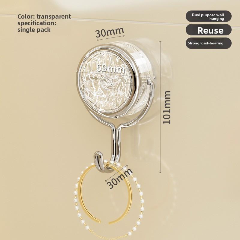 Suction Cup Wall Hook For Entryway With Double Hooks In Nordic Style For Home Organization