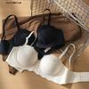 Leopard Print Strapless Lift Bra with Adjustable Underwire for Small Busts