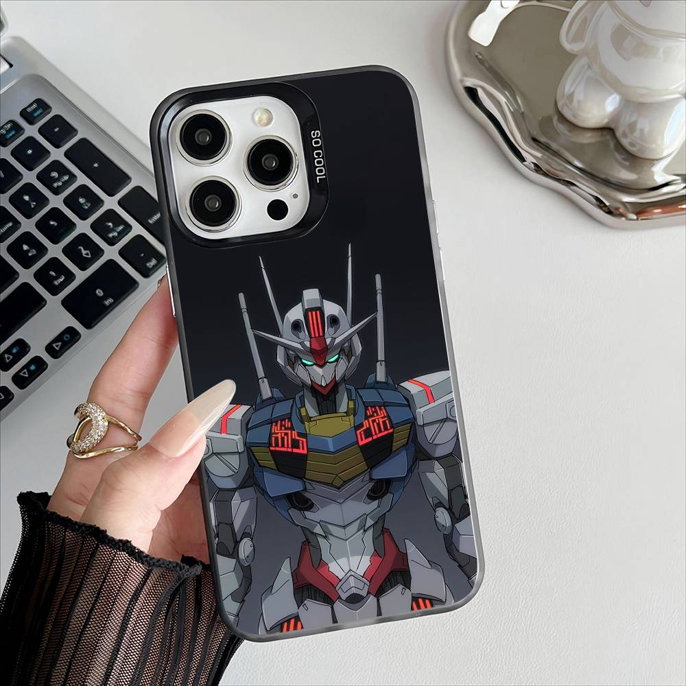 Anime G-GundamS Phone Case For Apple 11 12 13 14 15 16Pro Max Plus Protect Plating Phone Cover