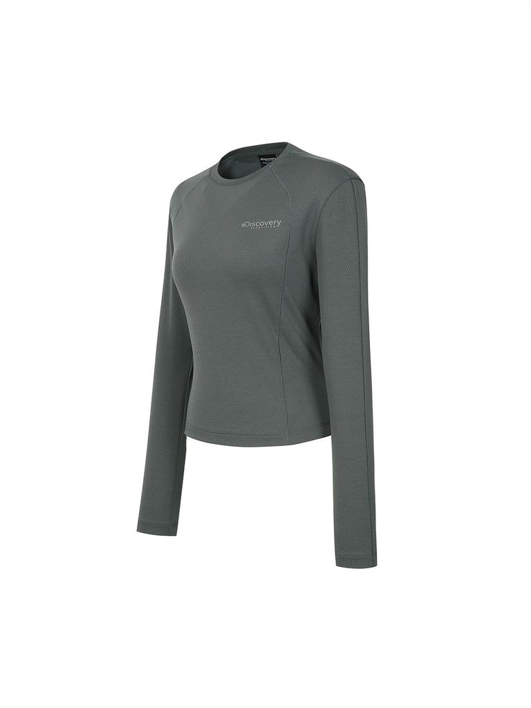 DISCOVERY EXPEDITION Women'S Quick-Dry Long Sleeve T-Shirt (D/Grey)