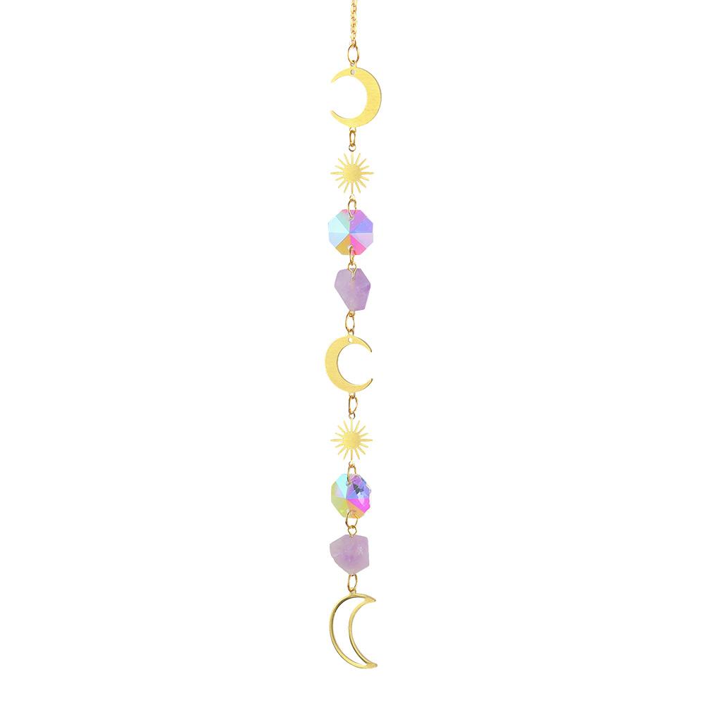 Crystal Prisms Pendant Creative Hanging Sun Catcher Versatile Sun Catcher Wind Chime for Wedding Decoration
