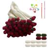 Hand Knit Accessories Rose Bouquet Blanket Diy Material Packing Cotton Yarn Crochet Skeins 31 Inch 12 Clew Festival Gifts