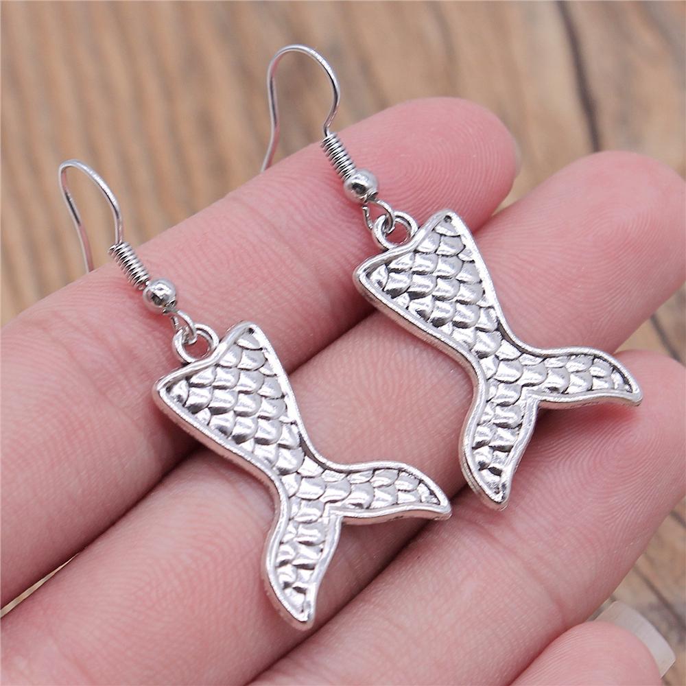 Sea Animal Marine Life Dangle Earring Vintage Shell Dolphin Octopus Squid Turtle Mermaid Shaped Earring For Women Summer Earring