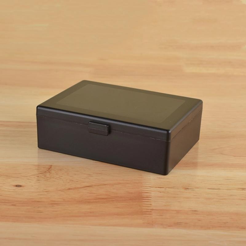 Průhledný plastový úložný box na karty Pocards Malý úložný box na karty Stolní organizér Klasifikační box Kancelářské potřeby