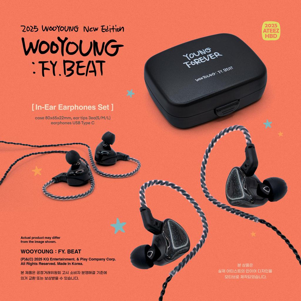 (In-Ear Kopfhörer Set) WOOYOUNG (ATEEZ) [FY. BEAT] Neue Ausgabe 2025 GEBURTSTAG MD