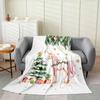 Snowman Winter Holiday Throw Blanket Festive Design for Living Room Decor Gift for Her CozyStyle180x250