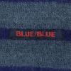BLUE BLUE Made in Japan 100% wool border Long sleeve sweater 3 Blue knit Men's Used
