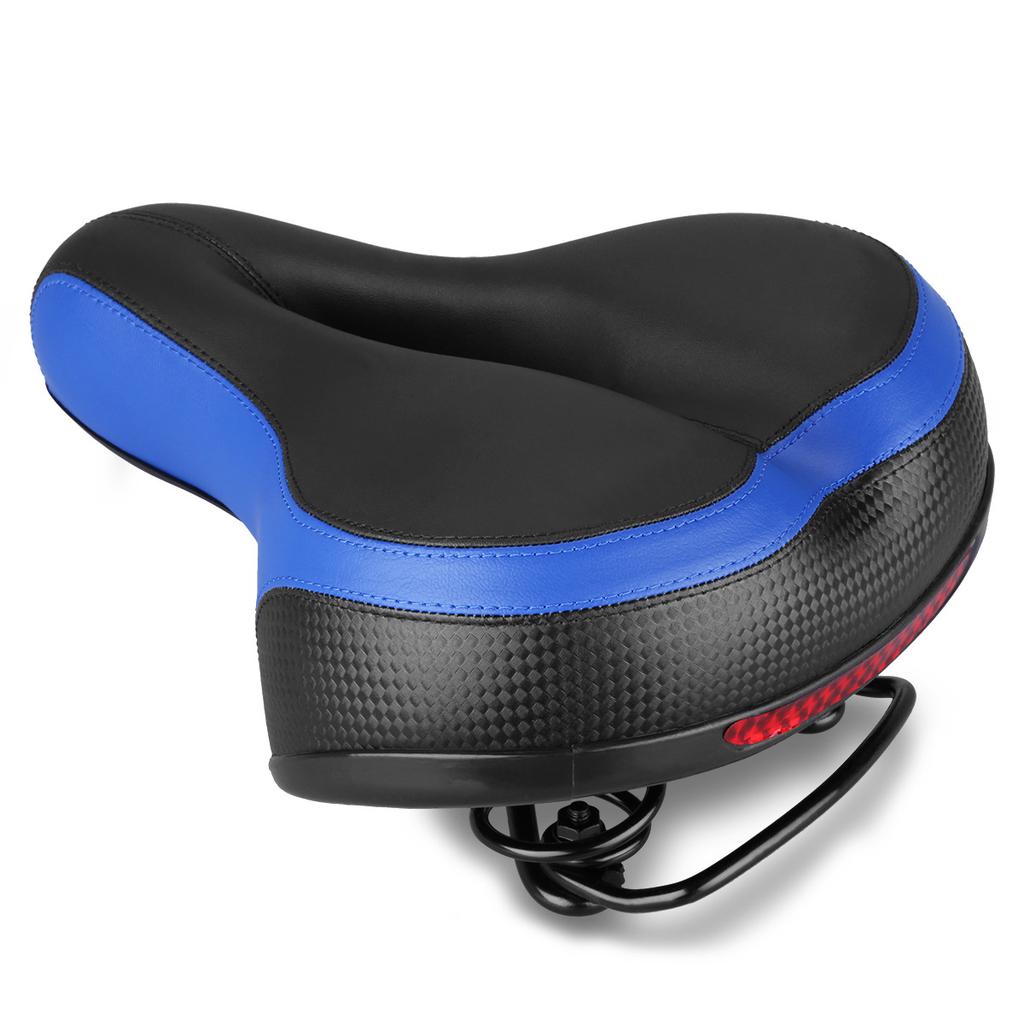 Sella Riflettente Grande Sedere a Molla Cuscino per Mountain Bike Cuscino per Bicicletta