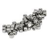 50Pcs Coupling Nut Round Female Thread Stainless Steel M4 Connector Nut Kit for Maintenance