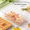 Press-Type Ice Cube Maker with Lid