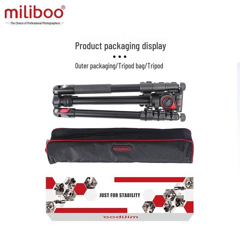 Miliboo MUFB-BK Carbon Fiber Tripod with Hydraulic Head