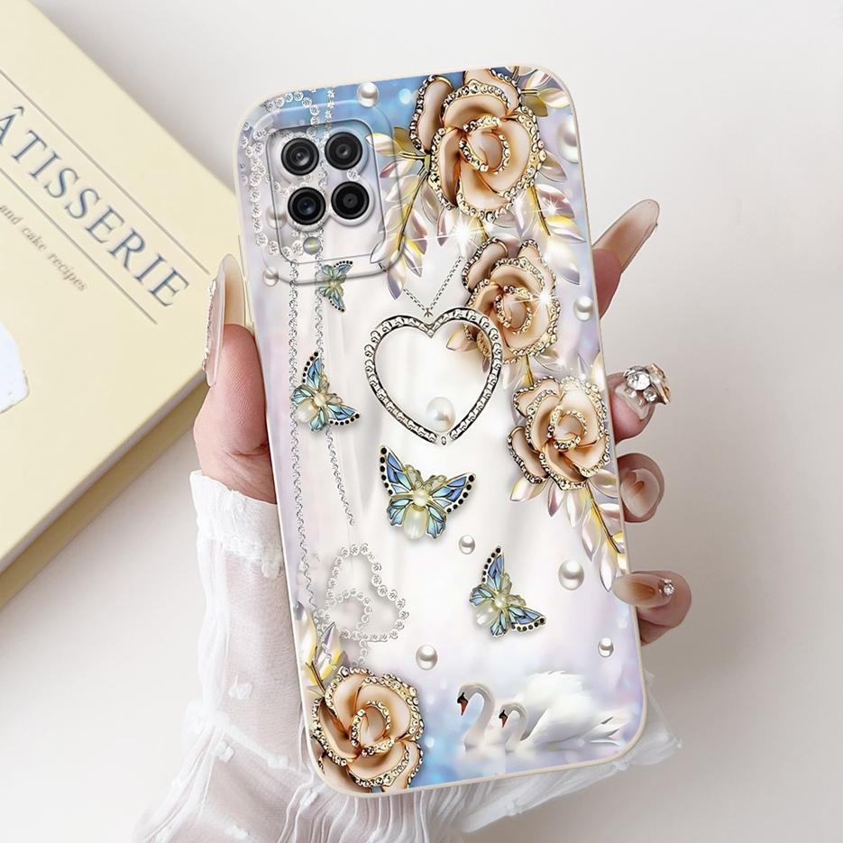 For Samsung Galaxy A12 Case SM-A125F Cute Happy Rabbit Cartoon Cover Soft TPU Phone Cases For Samsung A12 M 12 Galaxy M12 Fundas