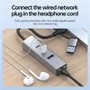 PD 60W 4 In 1 Hub Adapter iP/USB/Type-C Converter with Gigabit Ethernet/Digital Audio/Data Transfer for Laptops/PCs/Tablets/Phones