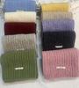 Solid Color Korean Style Cable Knit Scarf for Women - Warm Wool Neck Warmer for Autumn and Winter
