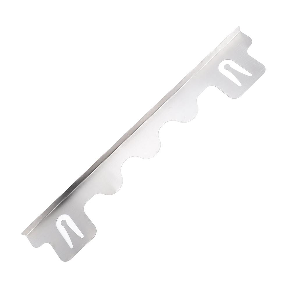 2 szt. Nakładka na szczelinę kuchenki Stal nierdzewna Łatwa do czyszczenia Wypełniacz szczeliny blatu Srebrny 59,5 cm