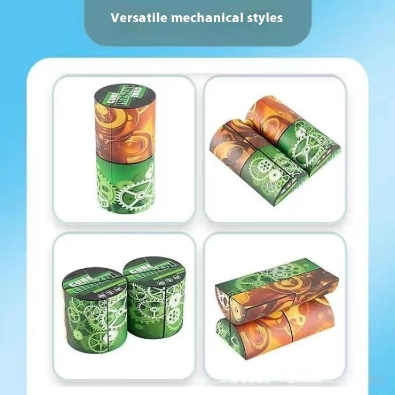 

1 шт. Магнитные сменные кубики Магнитные кубики Магнитный фиджет Антистресс Перевертыш Кубическая головоломка Игрушки Магический Бесконечный Космический Куб