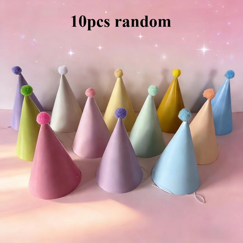Gift for Her/Him 10 Rainbow-themed Colorful Birthday Party Hats Macaron Cone Hats for Birthdays,greeting Pairs Anniversaries