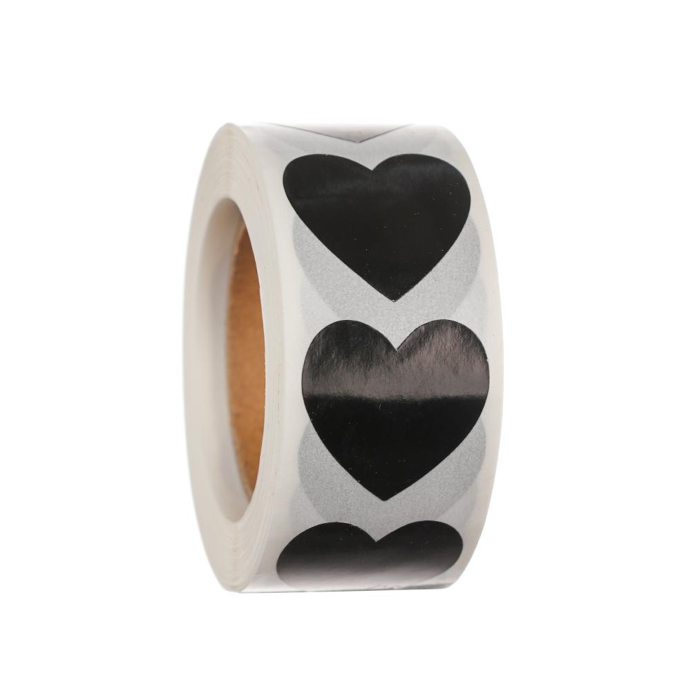500 Pcs Package Label Gift Packaging Stationery Sticker Scrapbooking Love Heart Shaped Seal Labels