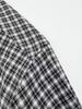 Exklusives Hochwertiges Unisex Kariertes Baumwoll Langarm Lockere Passform Hemd