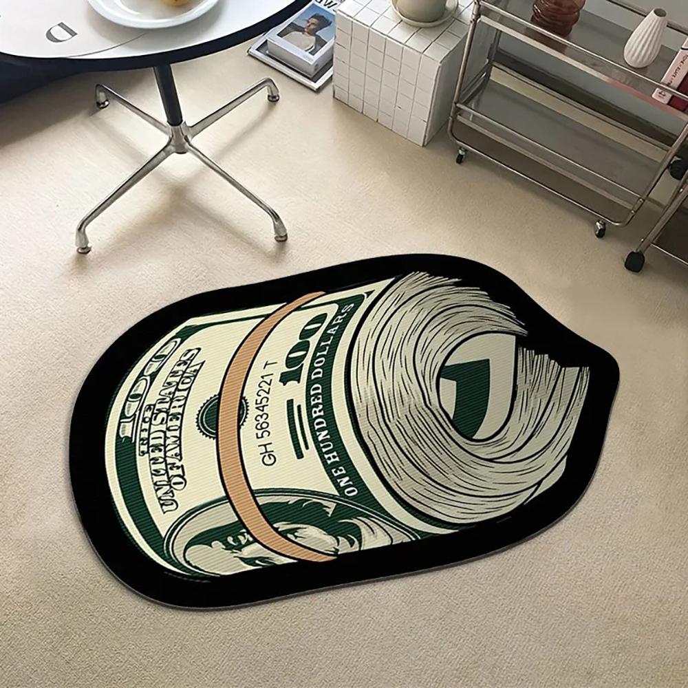 

VIKAMA Flannel Carpet Cartoon Dollar Entry Door Mat Entryway Rug Entry Rug Non-slip Mat Washable Dirty Resistant Home Decor 40x60cm 16x24inch
