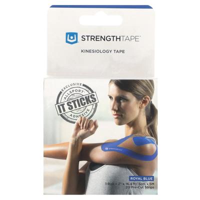 Nastro Kinesiologico, Blu Reale, 20 Strisce Pretagliate