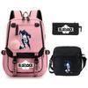 Trend Campus Primary And Secondary School Student School Bag Blue Prison Blue Lock Peripheral Animation Backpack Pencil Bag