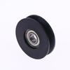 1Pcs U Groove Wire Rope Over Line Pulley Lightweight Durable Nylon Lifting Wheel for Home DIY Hanging Decor Installation