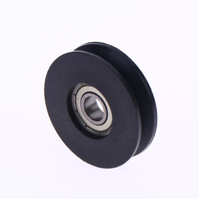1Pcs U Groove Wire Rope Over Line Pulley Lightweight Durable Nylon Lifting Wheel for Home DIY Hanging Decor Installation