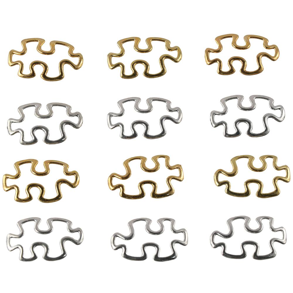 100Pcs 1.18*0.7inch Metal Connector Charms Alloy Metal Linking Rings  Necklaces