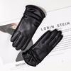 Women's Genuine Leather Winter Warm Gloves for Outdoor Sports, Thickened Matching Apparel Gloves