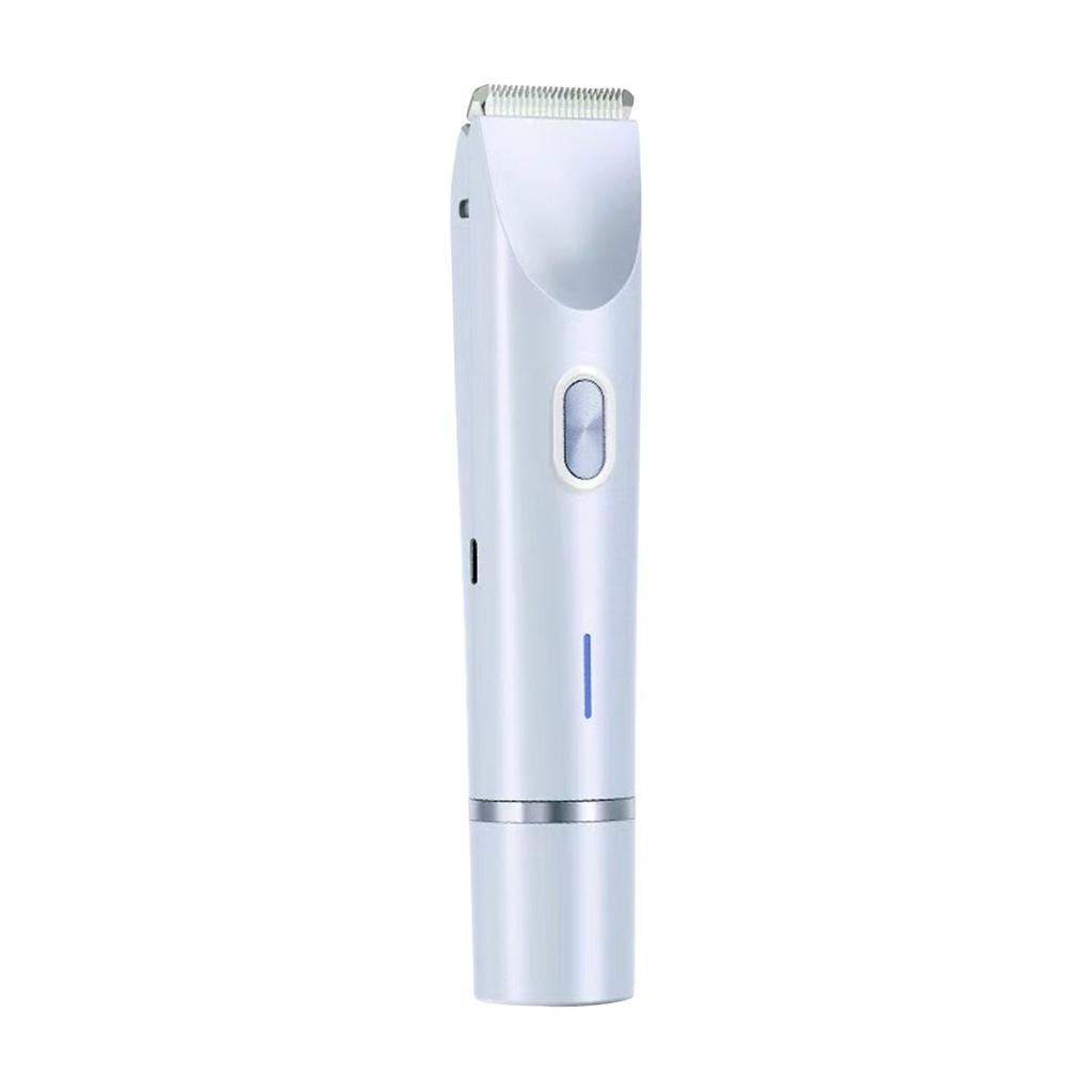 Electric Hair Removal Device for Sensitive Areas Dual Head Portable Shaver Cordless Rechargeable Trimmer for Body and Face