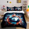 Fiery Eight Ball Design. Bedding Sets Duvet Cover Sets Duvet Covers Pillowcases(1 * Duvet Cover 2 * Pillowcases Without Duvet Insert)
