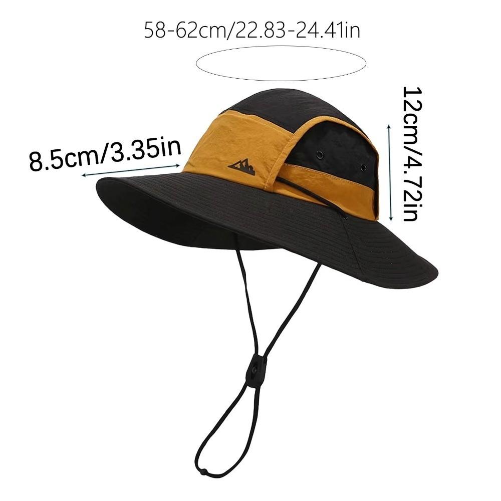 Quick Drying Fisherman Hat Large Brim Visor Cap New Bucket Hat
