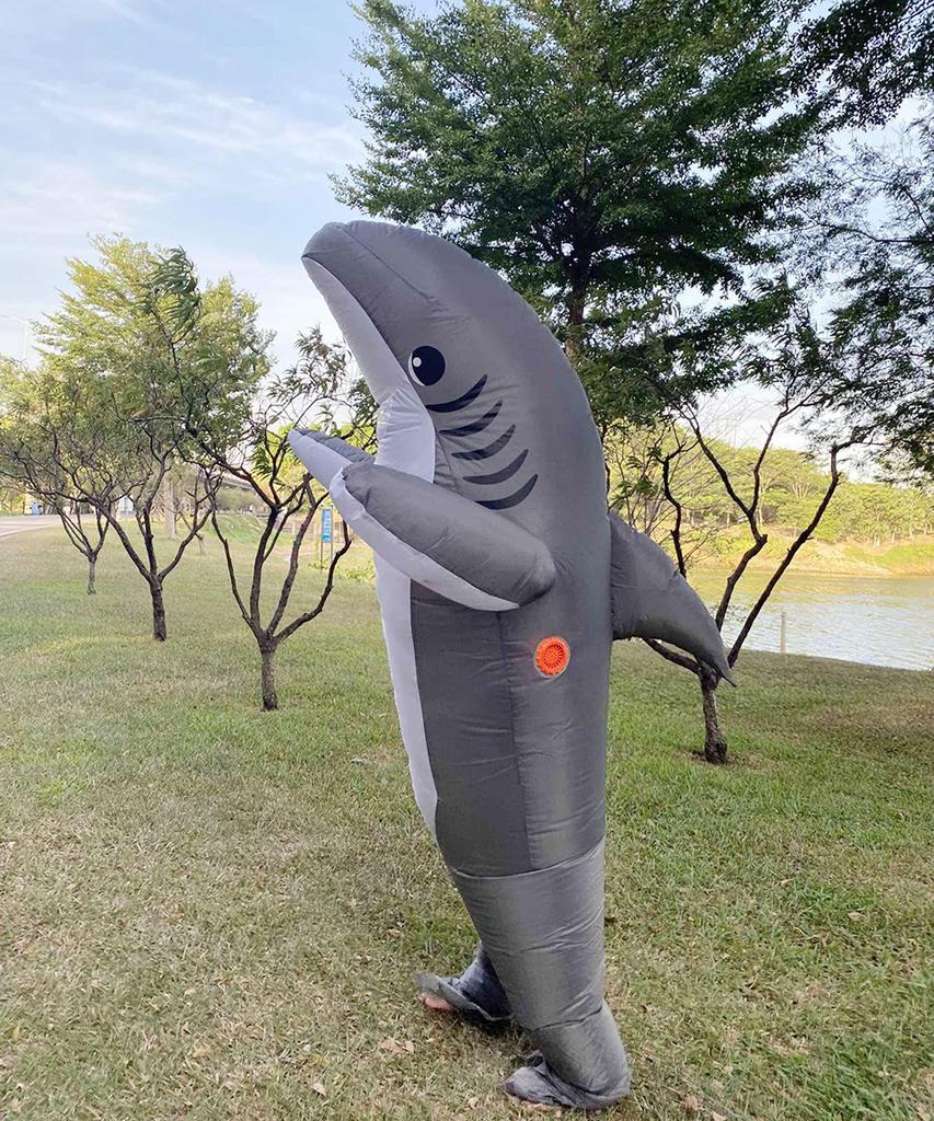 Halloweenový nafukovací mořský maskot: Kostým Delfína a Žraloka pro Cosplay a Festivaly