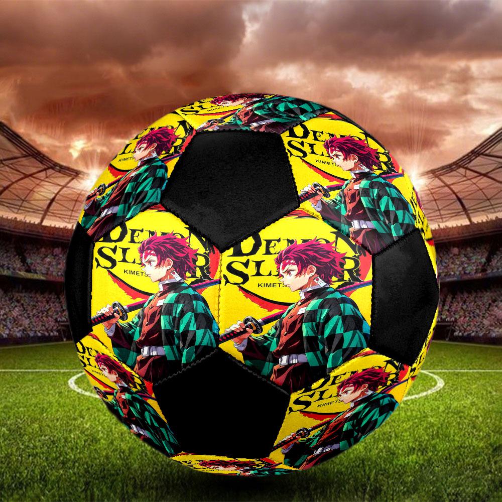 1pc Demon Slayer Soccer Ball Size 5 Indoor Soccer Ball Fashion Colorful Backyard Game - Great For Sports Fans Gift HE19