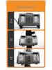 Large Capacity Cat Carrier Rolling Suitcase with Two Compartments for Pet Travel
