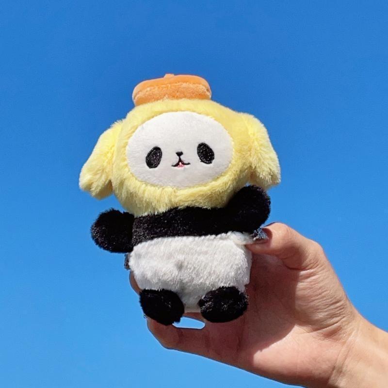 Cute Plush Keychain Adorable Panda Stuffed Toy For Students And Bags High Quality