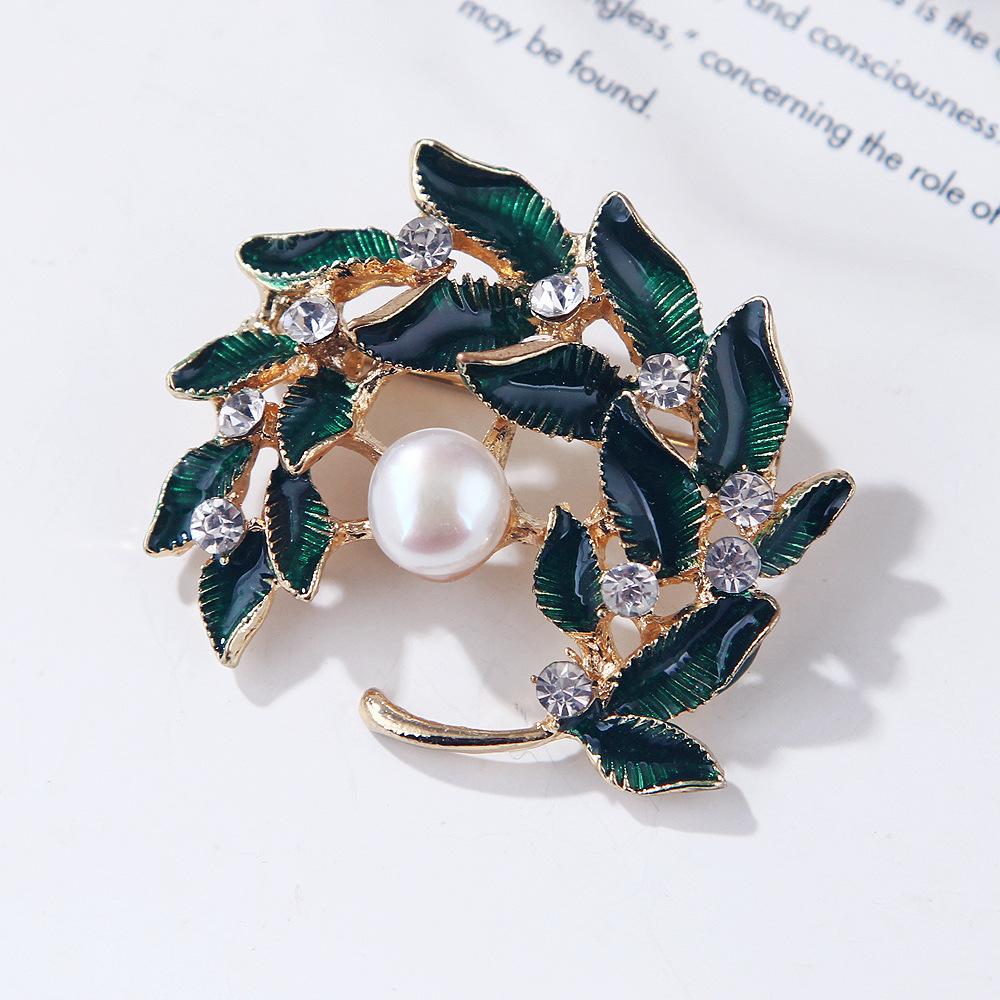 Original Flamingo Butterfly Bee Natural Freshwater Pearl Brooch Accessory Transparent Gift Box