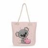 Koala print thick rope single-shoulder beach bag 7265