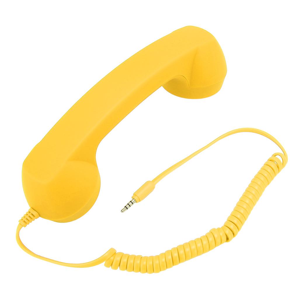 Retro Telephone Receiver Professional 3.5mm Plug Radiation Proof Wired Cellphone Handset for