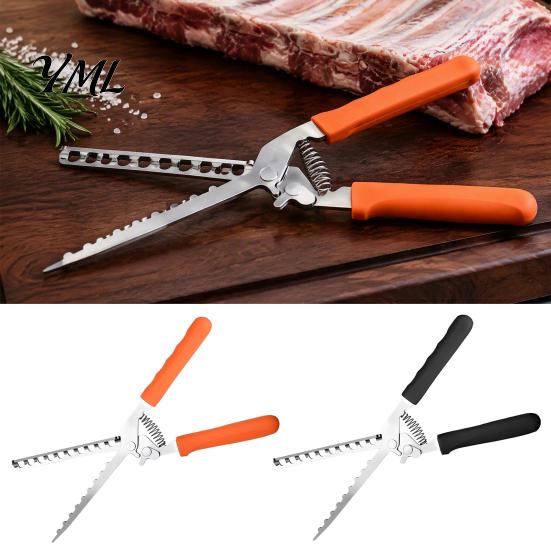 Grilling Accessories for Ribs Rib Membrane Remover Tool, Stainless Steel Peeler with Durable Kitchen Utensil Meat Anti-slip Handle, Manual Preparation