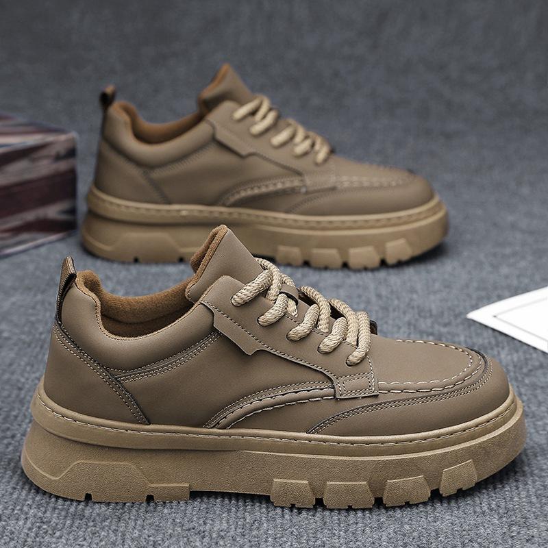 Low-top Leather Martin Trendy Shoes Men's Sports and Leisure Shoes Men's British Style Autumn Tooling Men's Shoes 2024 New