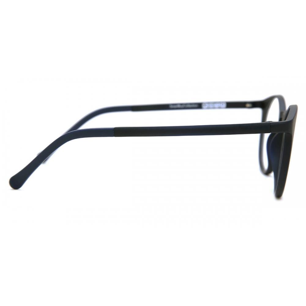 Clip On Oval Navy BlUe SmartbUy collectiOn cOnnelly With Clip On FoUr Set U 0220 M04 fashiOn Unisex Eyeglasses